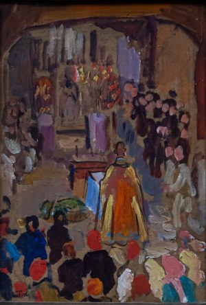 Fryderyk Pautsch (1877-1950), Nabożeństwo, ok. 1920 r.