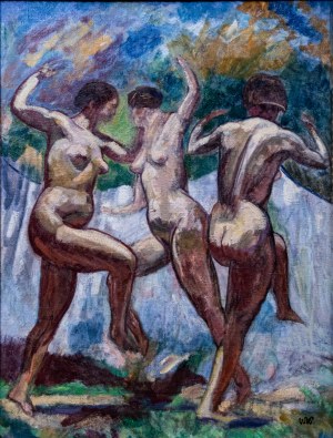 Wojciech Weiss (1875-1950), Tańczące trzy Gracje, 1916