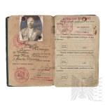 Second Polish Republic: Military Service Book and Disability Book—Lublin, Hrubieszów; Badge of the Federation of Polish Associations of Defenders of the Fatherland; Cross of Merit; Participant in the Battle of Łódź, 1914