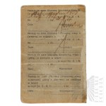 [NADANIE NA KOBIETĘ] II RP Legitymacja Odznaki Strzeleckiej - III Klasa Związek Strzelecki 1936 Dokument Wojskowy