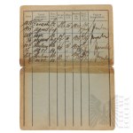 [NADANIE NA KOBIETĘ] II RP Legitymacja Odznaki Strzeleckiej - III Klasa Związek Strzelecki 1936 Dokument Wojskowy