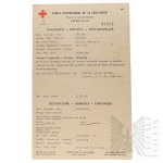 World War II - Message from the International Red Cross, Warsaw 1940, Warsaw Ghetto, Tel Aviv