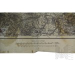 German Empire - Map of Maneuvers by the 5th and 6th Army Corps, Lower Silesia, 1890, Scale 1:500,000