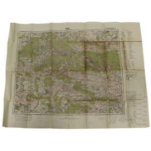 Third Reich Staff Map of Kielce, Großblatt No. 374, Special Edition XII.40, Wehrmacht, 1940