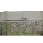 Third Reich Staff Map of Kielce, Großblatt No. 374, Special Edition XII.40, Wehrmacht, 1940