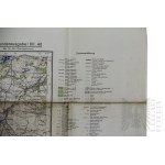Third Reich Staff Map of Kielce, Großblatt No. 374, Special Edition XII.40, Wehrmacht, 1940