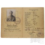Czechoslovakia/Third Reich Border Pass (Grenzausweis) Germany–Czechoslovakia 1934 Sudetenland, Schlaney, Náchod