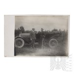 20th Century/Poland/Second Polish Republic: Photograph: State Police Officer Next to a Car / Model 21 Saber / Automobile / State Police