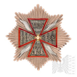 Kingdom of Poland 1815–1831 [GOLD-PLATED SILVER] Star of the Order of the White Eagle, “Pro Fide, Rege et Lege” November Uprising 1830–1831
