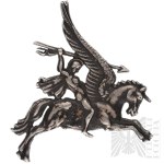 [925 SILVER] United Kingdom/PSZnZ/WWII Sweetheart Pegasus Brooch - Parachute Troops, SBS, Paratroopers