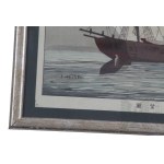 Kobayashi Kiyochika (1847–1915), “Shinagawa kaijō chōbō zu” (“View of the Sea at Shinagawa”), Japan, Meiji period, composition from 1879, likely a later print.