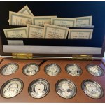 Zberateľská sada, Sada 9 strieborných mincí, 1 dolár, séria Fabergého vajíčok