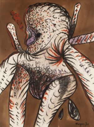 Pinchas Burstein \ Maryan (1927 Nowy Sącz - 1977 Nowy Jork), Bez tytułu, 1970