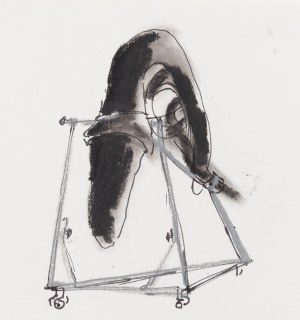 Tadeusz Kantor (1915 Wielopole Skrzyńskie - 1990 Kraków), Szkic koncepcyjny do cricotage’u 