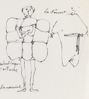 Tadeusz Kantor (1915 Wielopole Skrzyńskie - 1990 Kraków), Projekt kostiumów teatralnych
