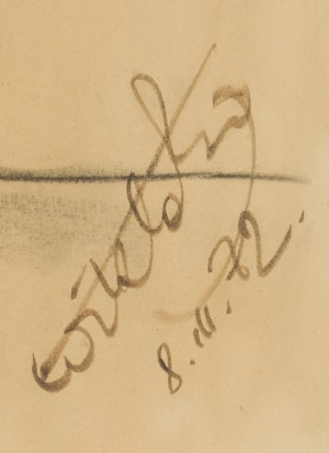 Wiktor Zin (1925 - 2007 ), Scena we wnętrzu, 1972