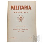 PRL Militaria Library of Horse Artillery Badges 1918-1945 Jozef Lukaszewicz - Warsaw 1986