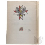 PRL Militaria Badge Library of the 1st Krechowiec Lancers Regiment Grzegorz Krogulec - Warsaw 1983