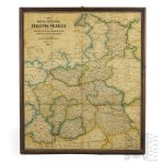 XIX Century Postal Map of the Kingdom of Poland - 1894 Year Warsaw F. Kasprzykiewicz - Warsaw, Kingdom of Poland, partitions