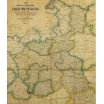 XIX Century Postal Map of the Kingdom of Poland - 1894 Year Warsaw F. Kasprzykiewicz - Warsaw, Kingdom of Poland, partitions