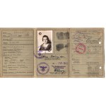 Third Reich/General Government/Occupation Kennkarte Czeslawa Malczynska Lublin, Lutsk 1942