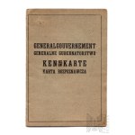 Third Reich/General Government/Occupation Kennkarte Czeslawa Malczynska Lublin, Lutsk 1942