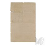 German Empire Certificate of Military Service - Marcisz
