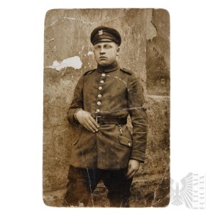 IIRP - Soldier with CKM Service Mark, Brzeziny near Lodz, 1920, Polish-Bolshevik War