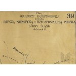 II RP State Border Plan between the German Reich and the Republic of Poland - Upper Silesia, Bytom Świętochłowice, Katowice, Plebiscite