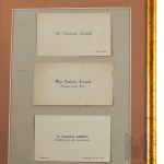PRL Frame of Business Cards by Tadeusz Zarecki - President of the City of Kielce, Deputy Prosecutor of the Regional Court of Walbrzych.