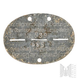 Freie Stadt Danzig Immortelle Zollgrenzschutz Danzig Customs Border Protection