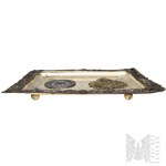 German Empire Decorative Tray with Image of Kaiser Wilhelm II.