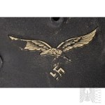 2WW/III Reich Germany - Luftwaffe M40 helmet, Stahlhelm M40 Blaugrau Quist Size 62- 54/55.