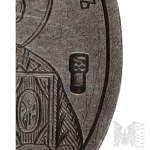 [SILVER 875] Tsarist Russia Medallion with the Image of St. Nicholas.