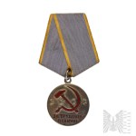 USSR: Medal "For Outstanding Work"/ "Za Trudovoye Otlichye"/ Silver.