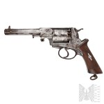 XIXw/Austria: Military Revolver M.1860 Scheinigg, Vienna (Wien)/January Uprising/Kuk/K.u.K./Austro-Hungary/Dornrevolwer/capstone/black pistol