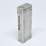 Silver-plated brutalist Dunhill lighter