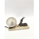 Art Deco desk lamp on marble base