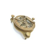 Ship compass with sundial