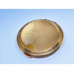 Gold-plated compact with mirror