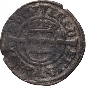 Denmark, Frederick I 1523-1533, 1/2 Skilling 1524, Ribe