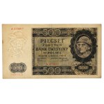 General Government, 500 zlotych, March 1, 1940, Series A