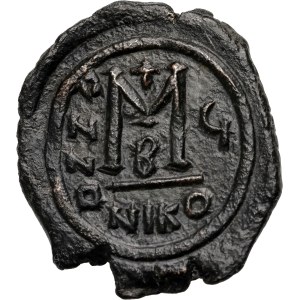 Byzantium, Maurice Tiberius 582-602, Follis, Nicomedia