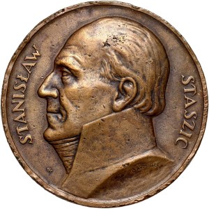 Druhá poľská republika, medaila z roku 1926, 100. výročie úmrtia Stanisława Staszica, autor: J. Aumiller
