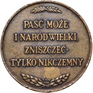 Druhá poľská republika, medaila z roku 1926, 100. výročie úmrtia Stanisława Staszica, autor: J. Aumiller