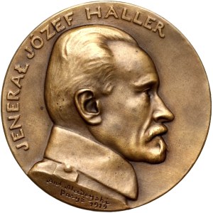 II RP, medal z 1919 roku, Jenerał Józef Haller, autorstwa A. Madeyskiego