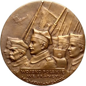 II RP, medal z 1919 roku, Jenerał Józef Haller, autorstwa A. Madeyskiego