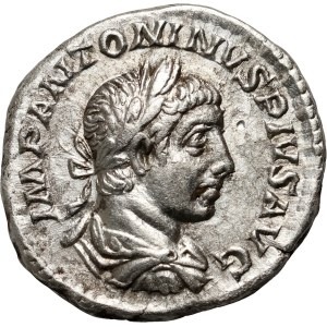 Roman Empire, Elagabalus 218-222, Denarius, Rome
