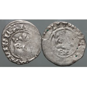 Władysław Jagiełło 1386–1434, Set aus Halbgroschen (2 Stück)