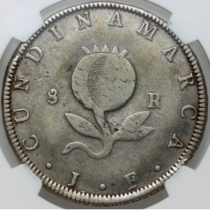 Colombia, Cundinamarca, 8 Reales 1820 JF